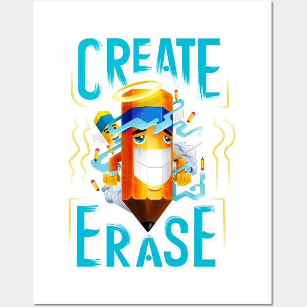 Create | Erase (ISO) Wall Art by TheophilusMarks